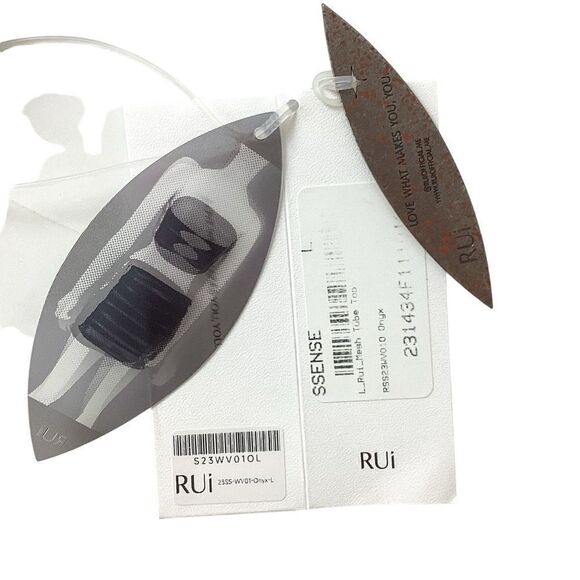 RUI Size L NWT ONYX Tube Top Beaded Pearl Cut Out Strapless Black Cream Stretchy - Picture 13 of 15